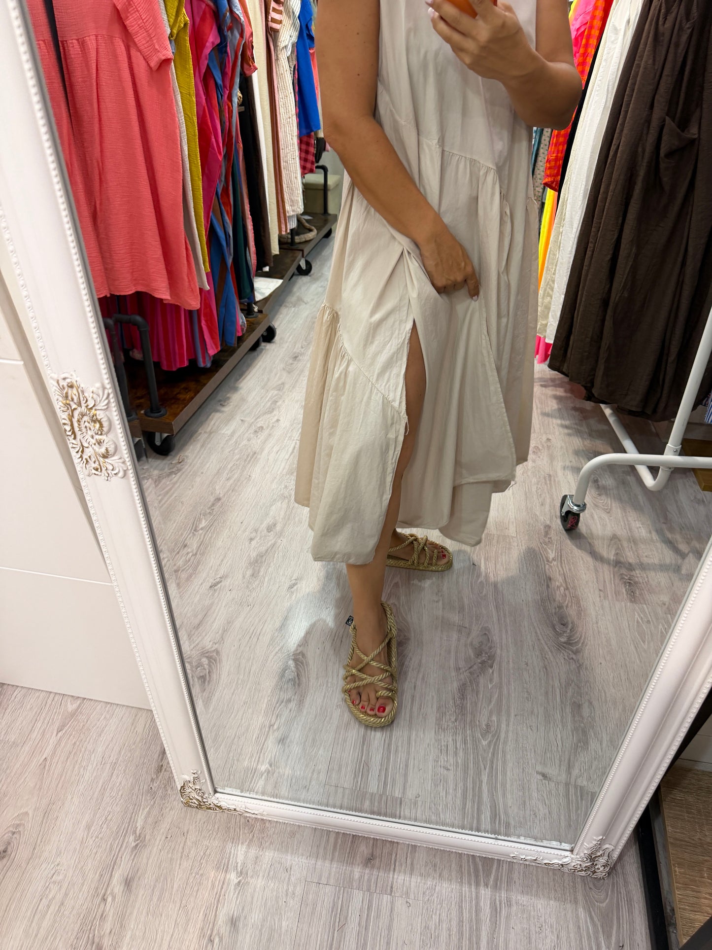 Vestido Wendy beige