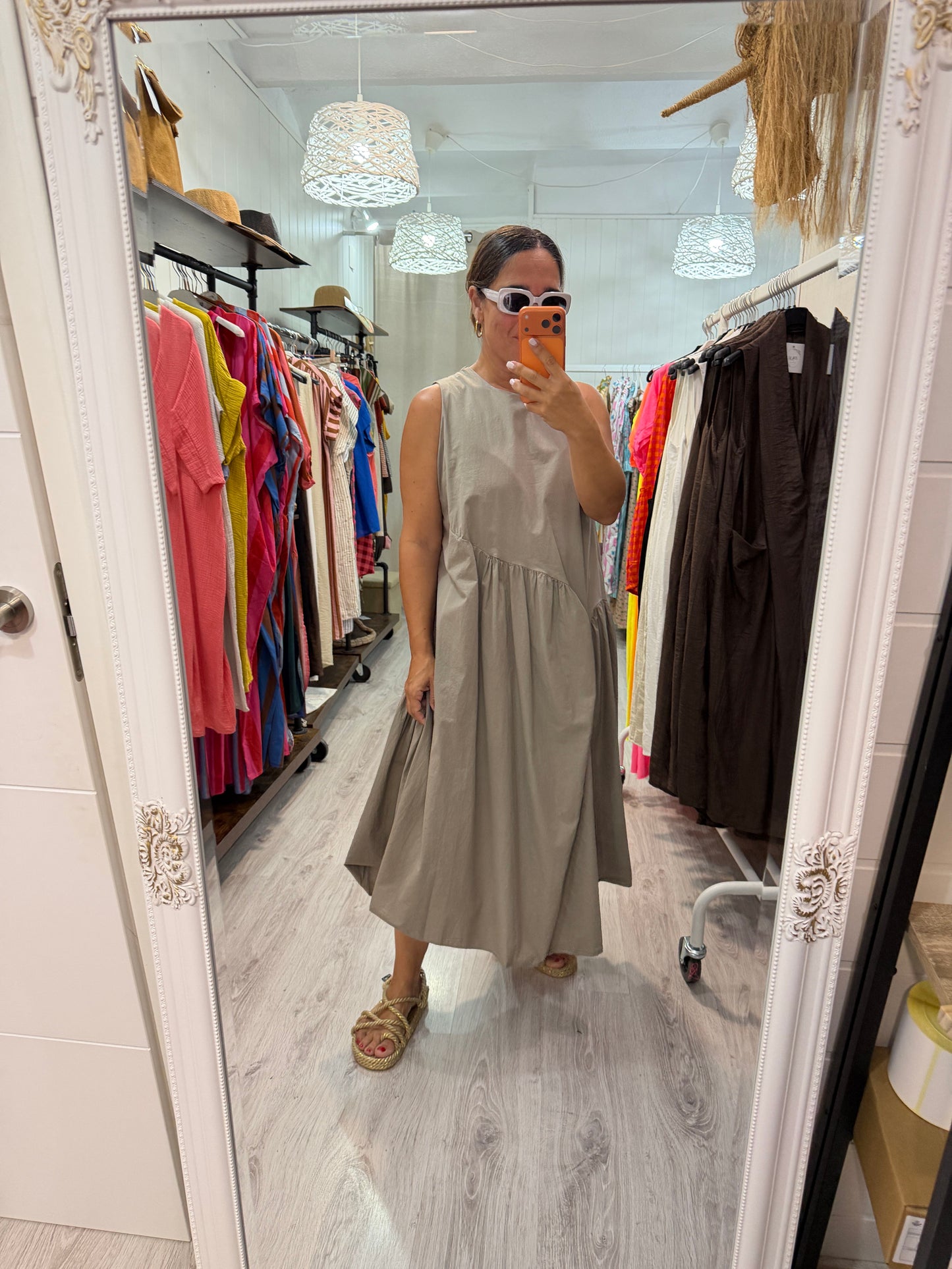 Vestido Wendy taupe