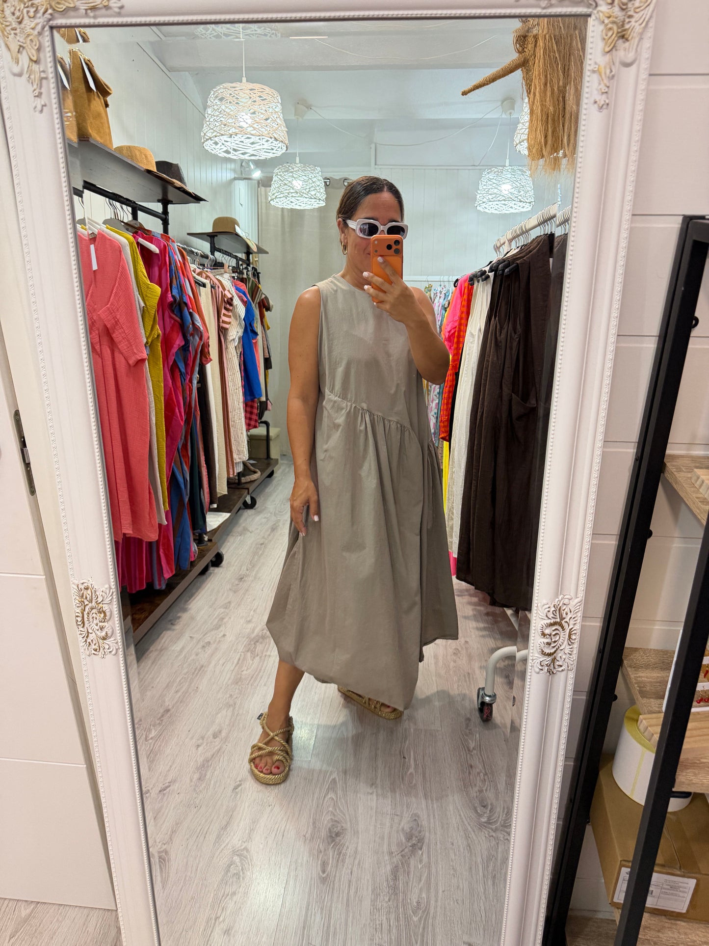 Vestido Wendy taupe