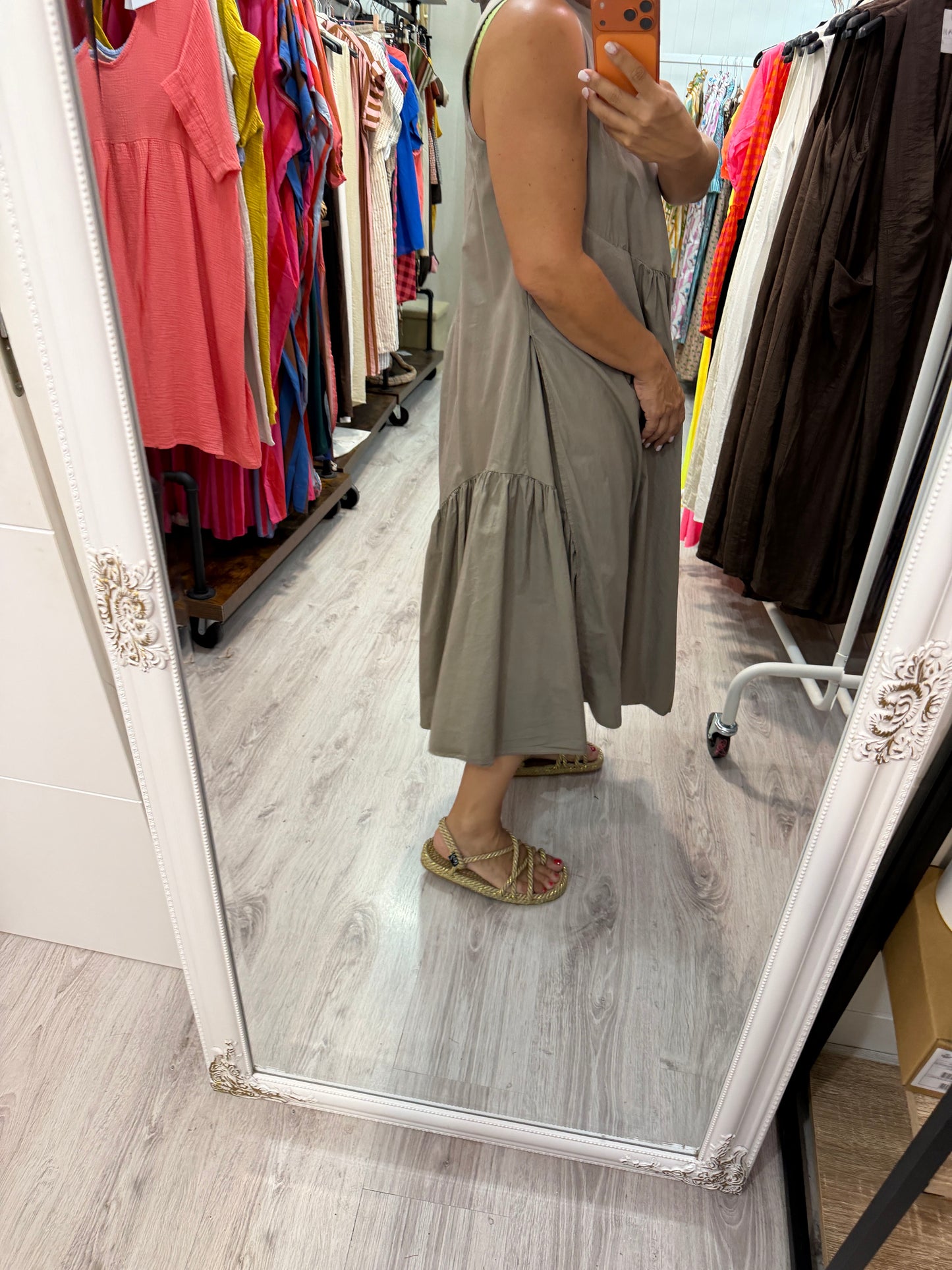 Vestido Wendy taupe