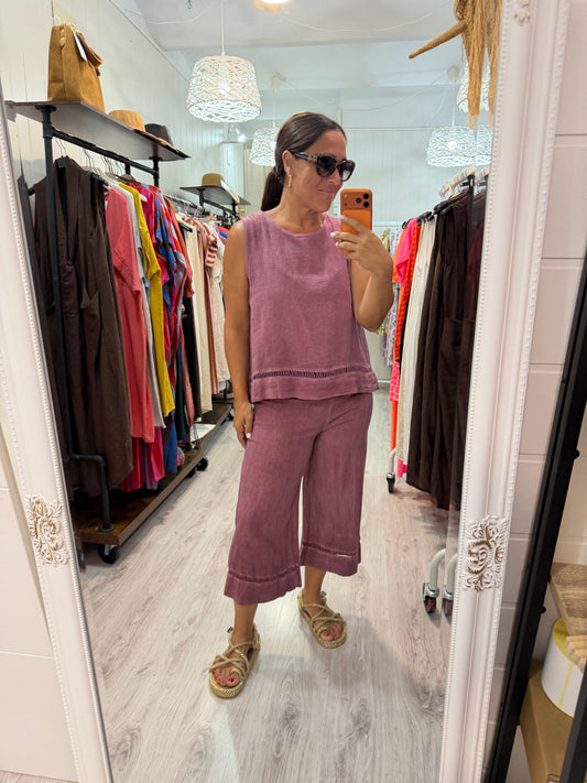 Conjunto Lina burdeos