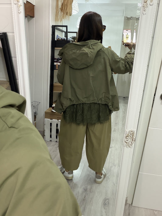 Gabardina Eider kaki