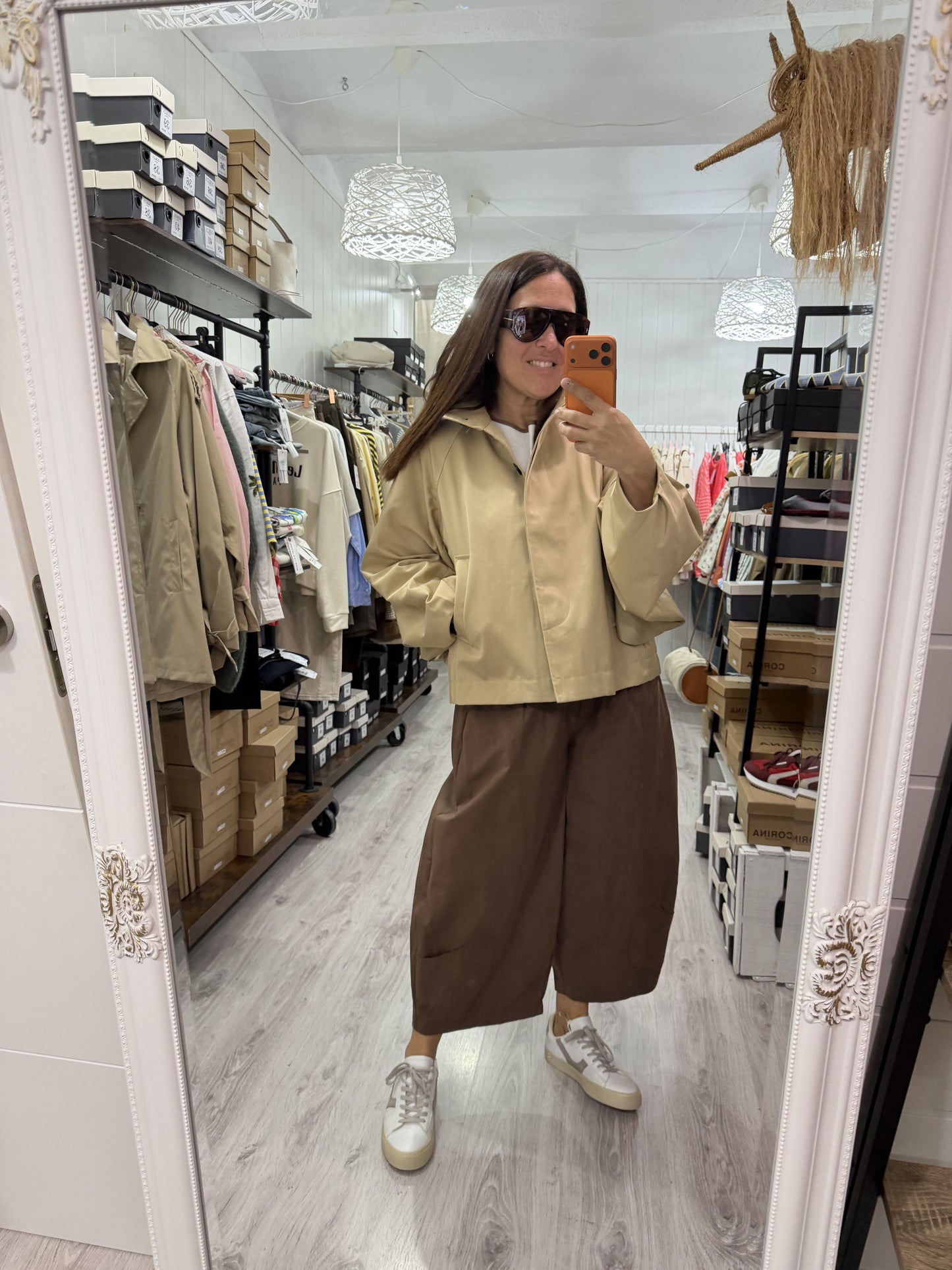 Gabardina Nekane camel