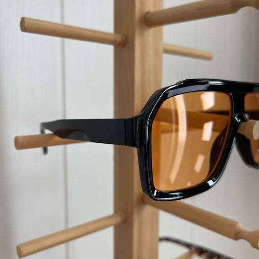 Gafas Irati negro cristal naranja