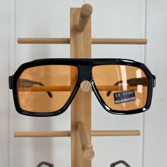 Gafas Irati negro cristal naranja