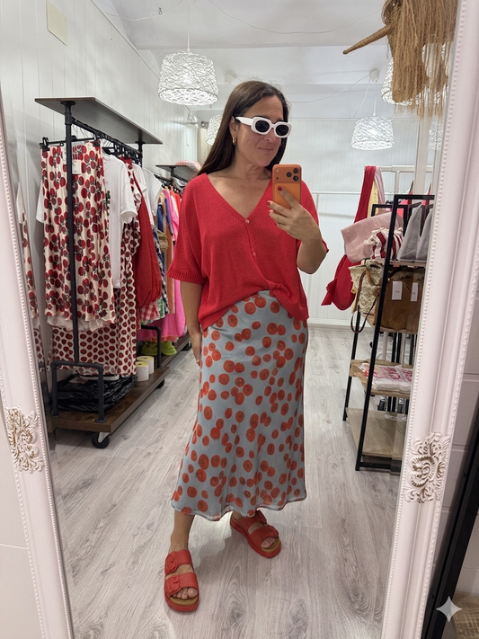 Falda Tomates jeans raso
