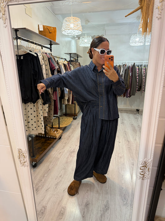 Sobrecamisa Hana jeans azul