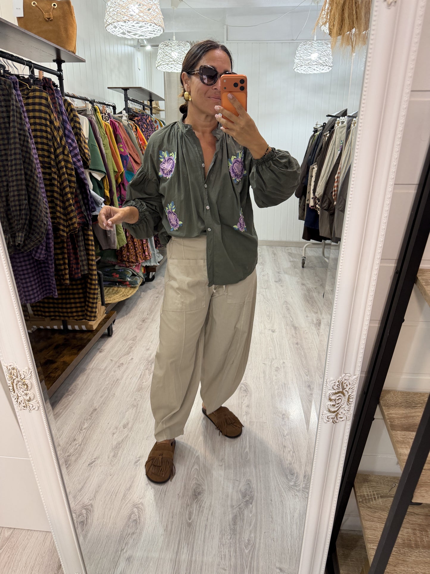 Blusa Kiku kaki