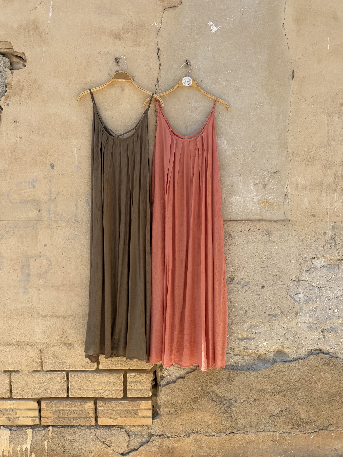 Vestido Escote salmón