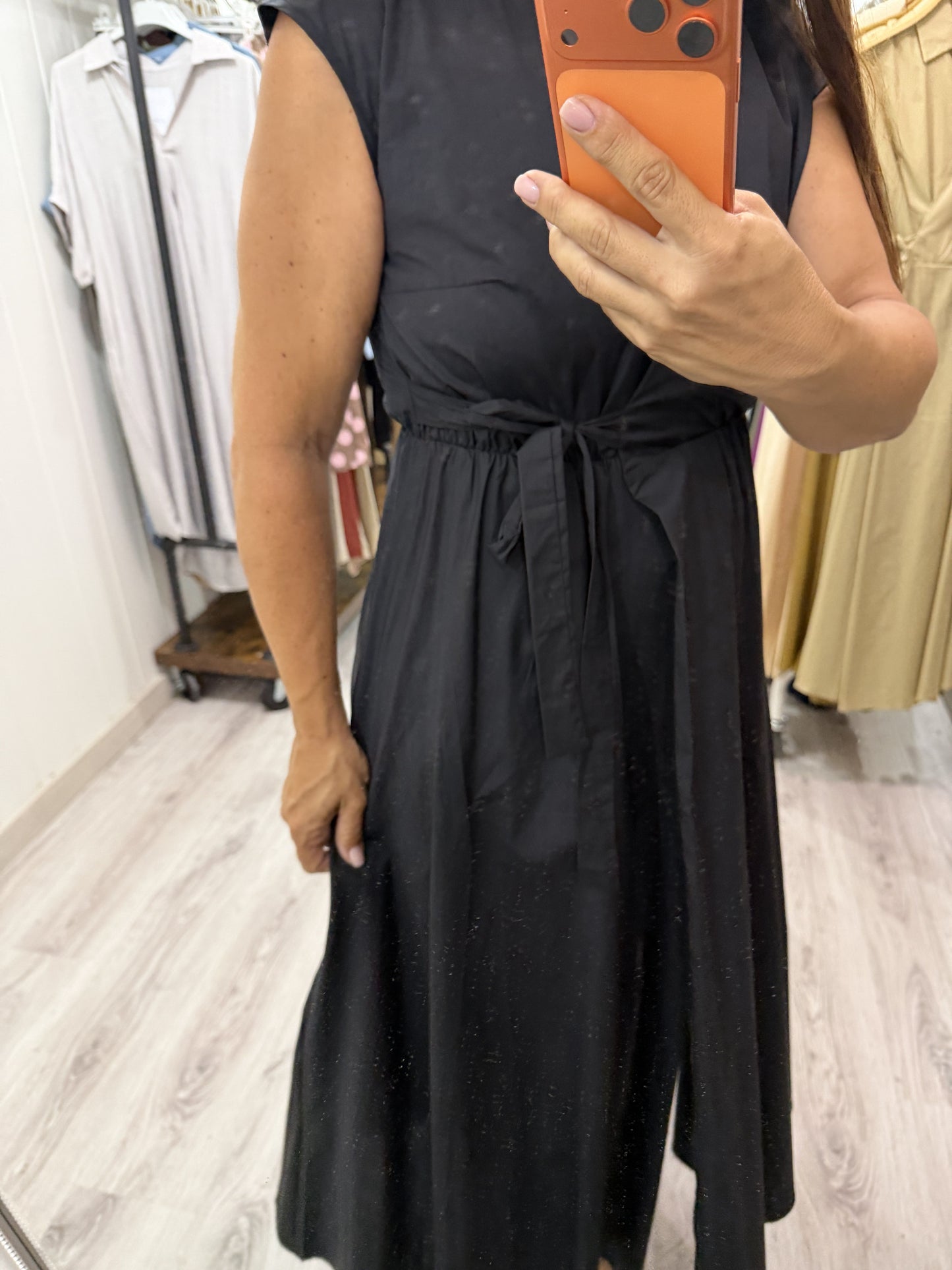 Vestido Grace cruzado negro