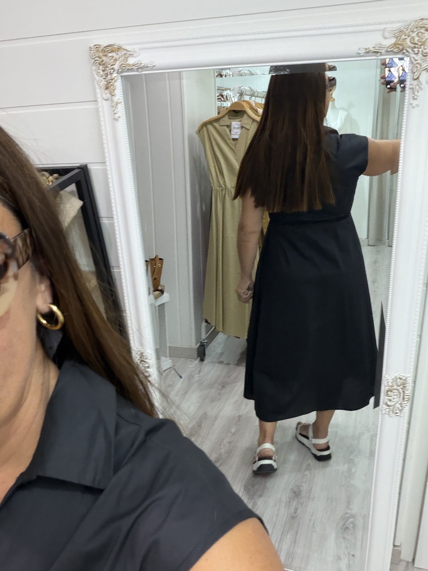 Vestido Grace cruzado negro
