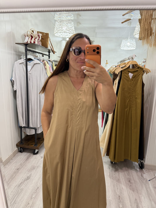 Vestido Greta beige