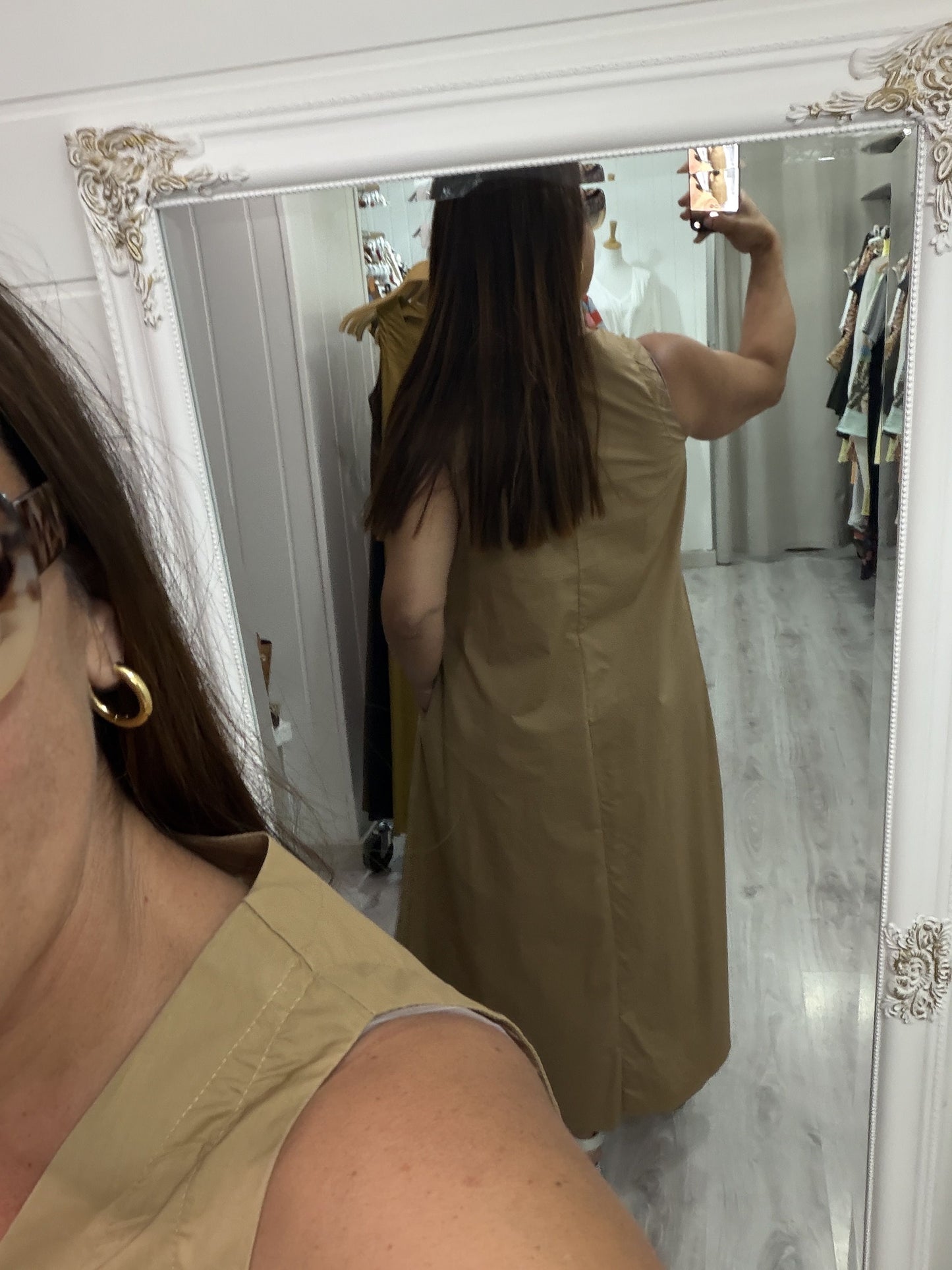 Vestido Greta beige