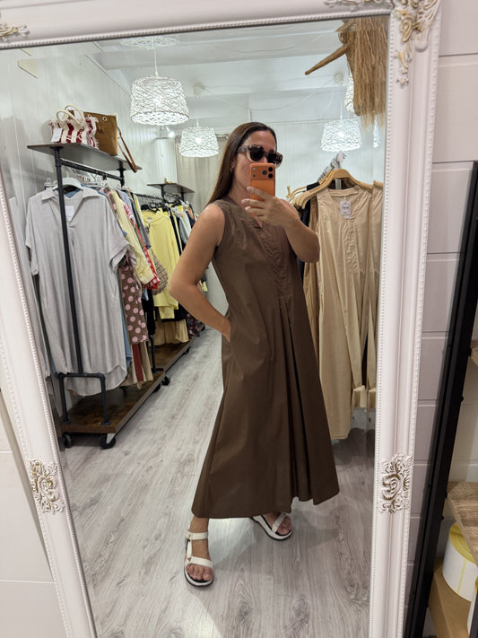 Vestido Greta chocolate