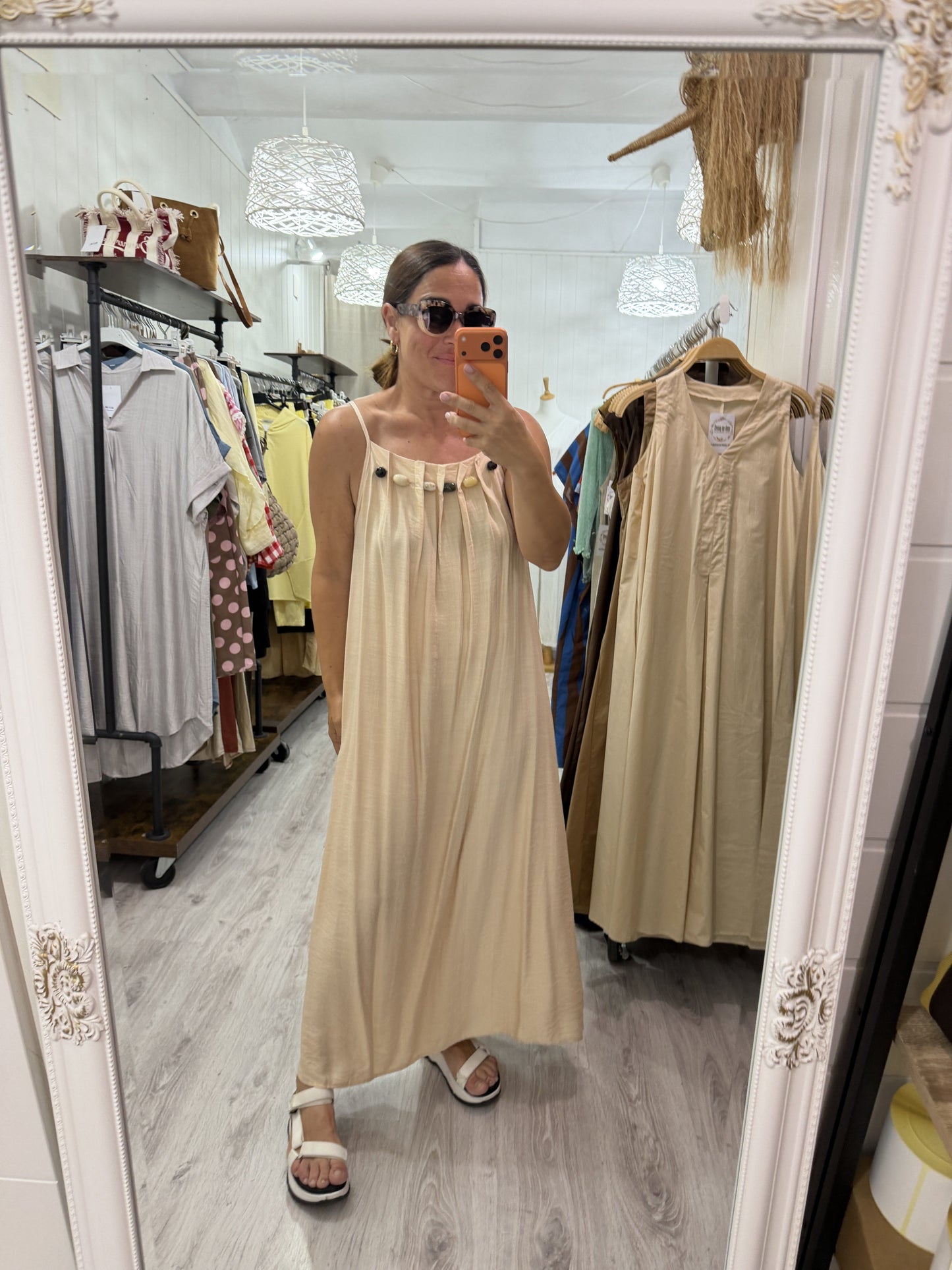 Vestido Stones beige