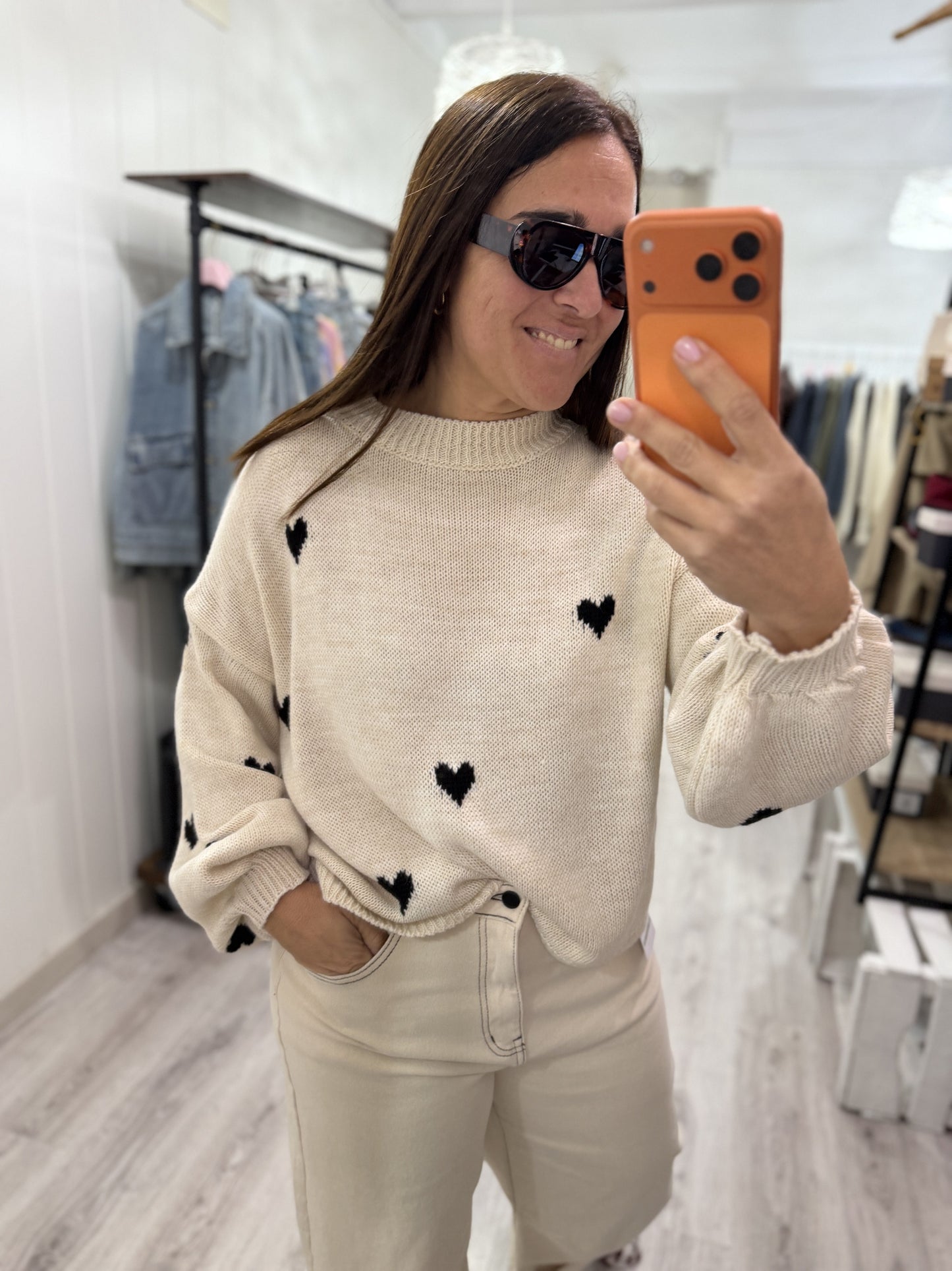 Jersei Corets oversize beige