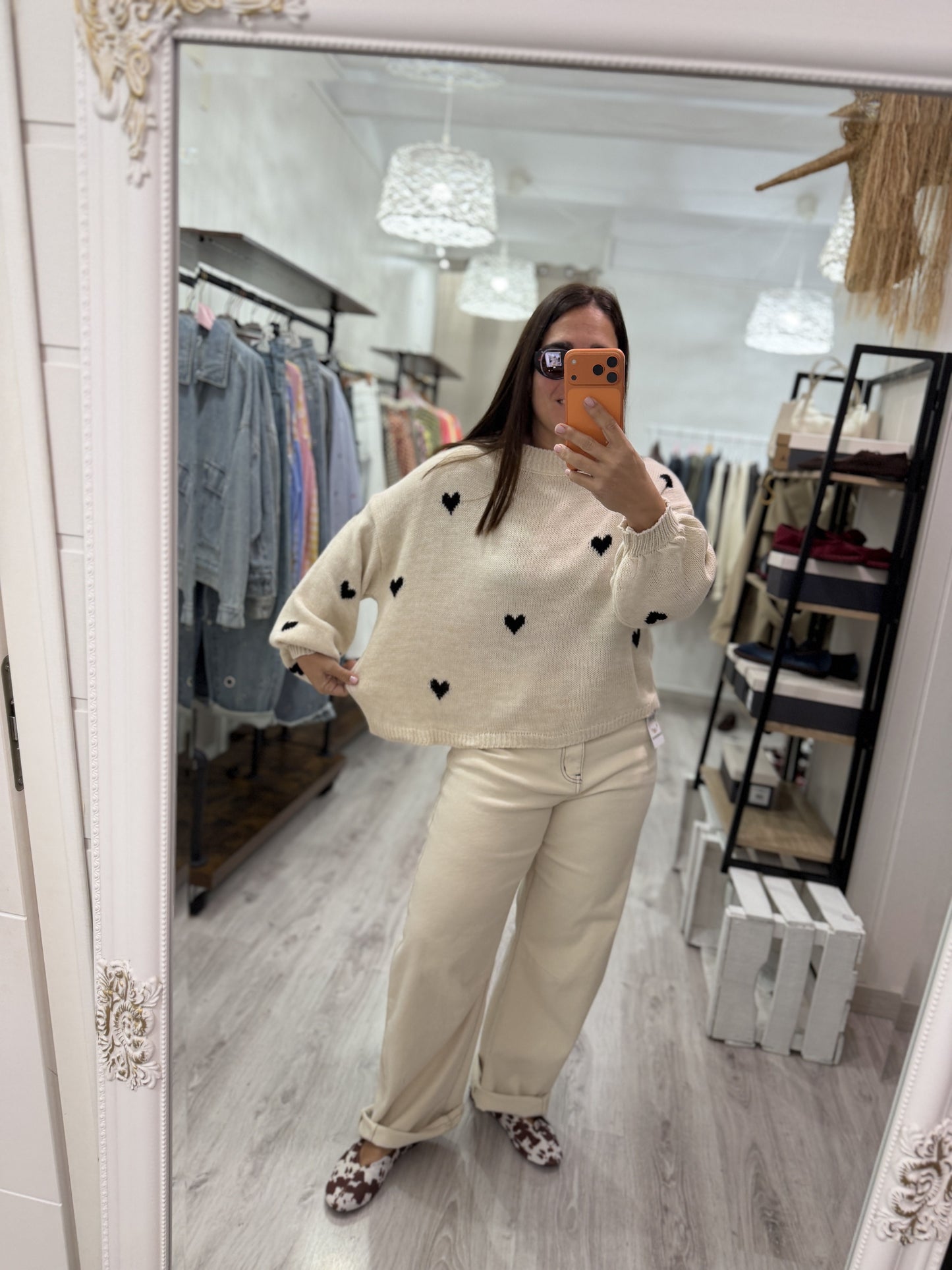 Jersei Corets oversize beige