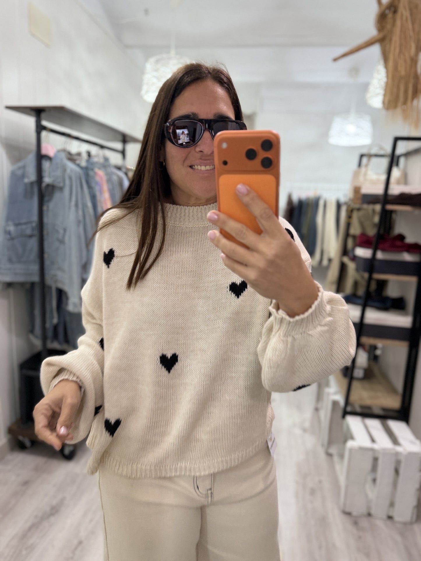 Jersei Corets oversize beige