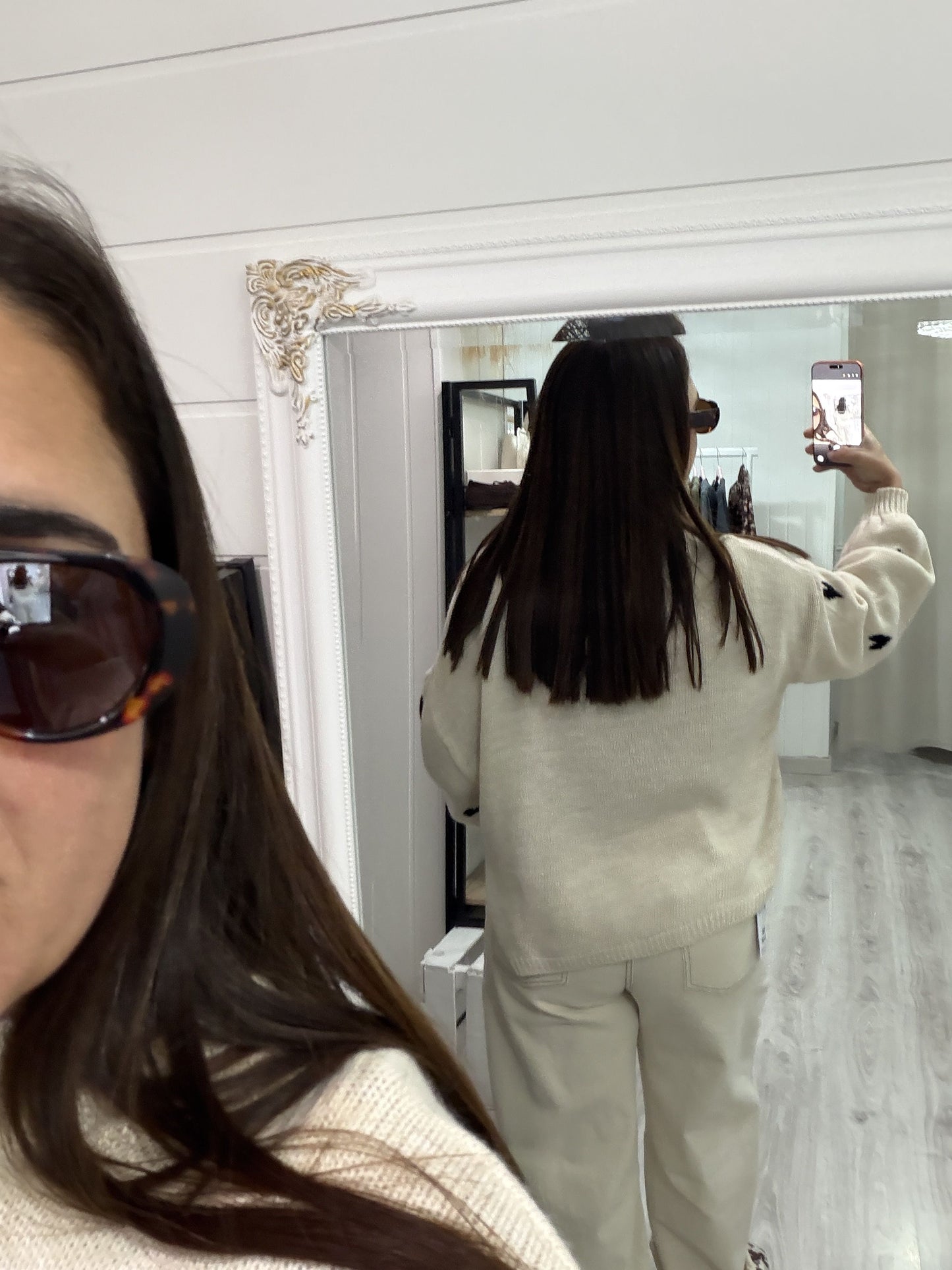 Pantalón Balloon jeans beige