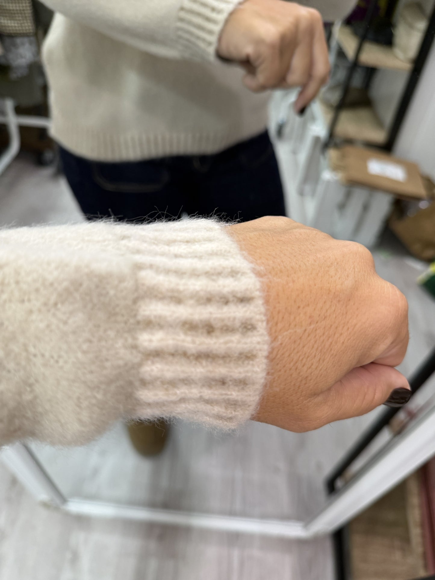 Jersei festón marfil