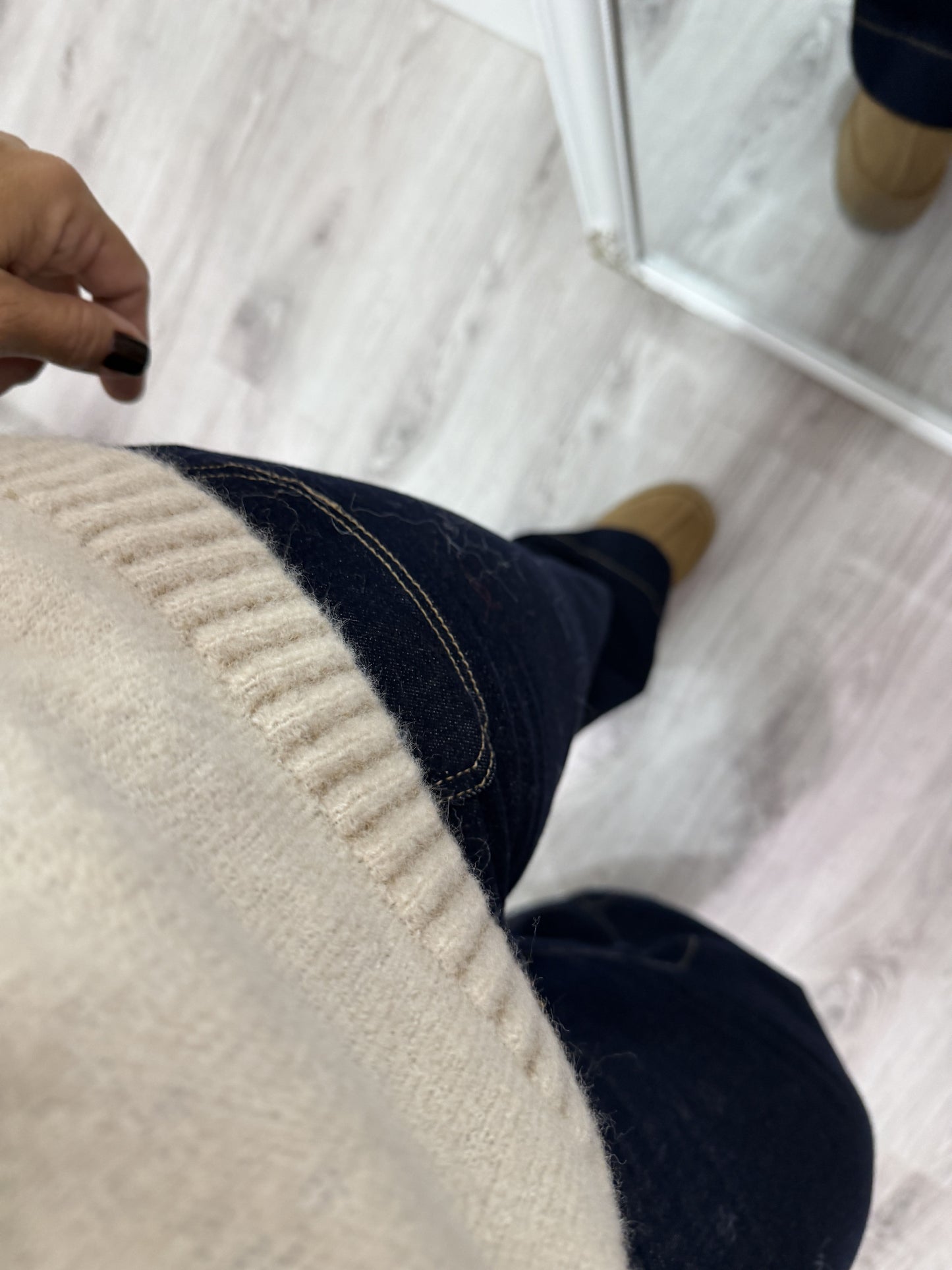 Jersei festón marfil