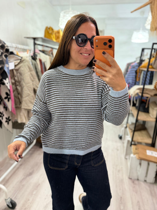 Jersei Milrayas cielo y gris