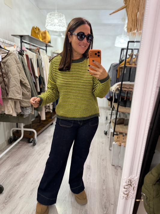 Jersei Milrayas kaki y pistacho