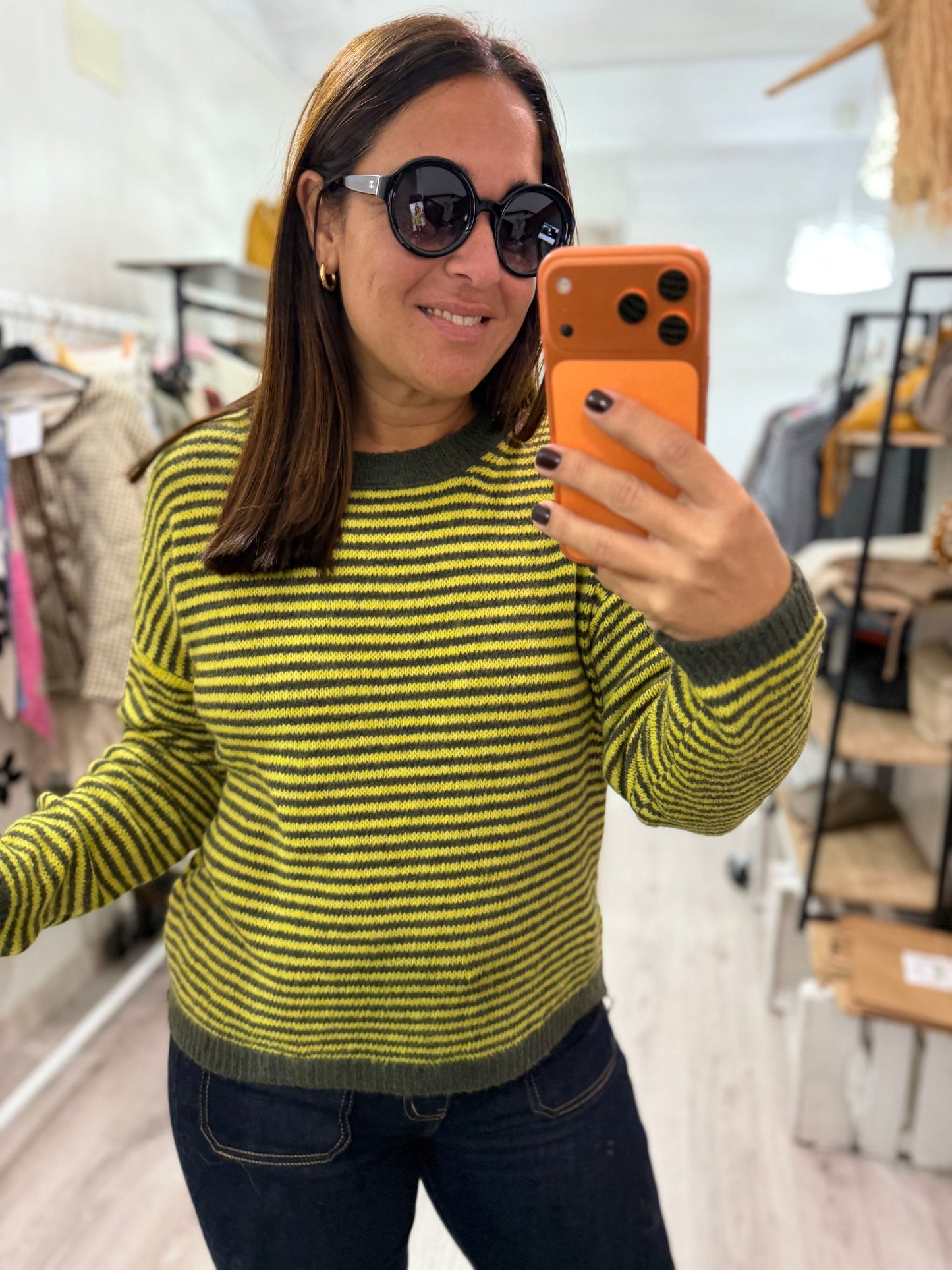 Jersei Milrayas kaki y pistacho