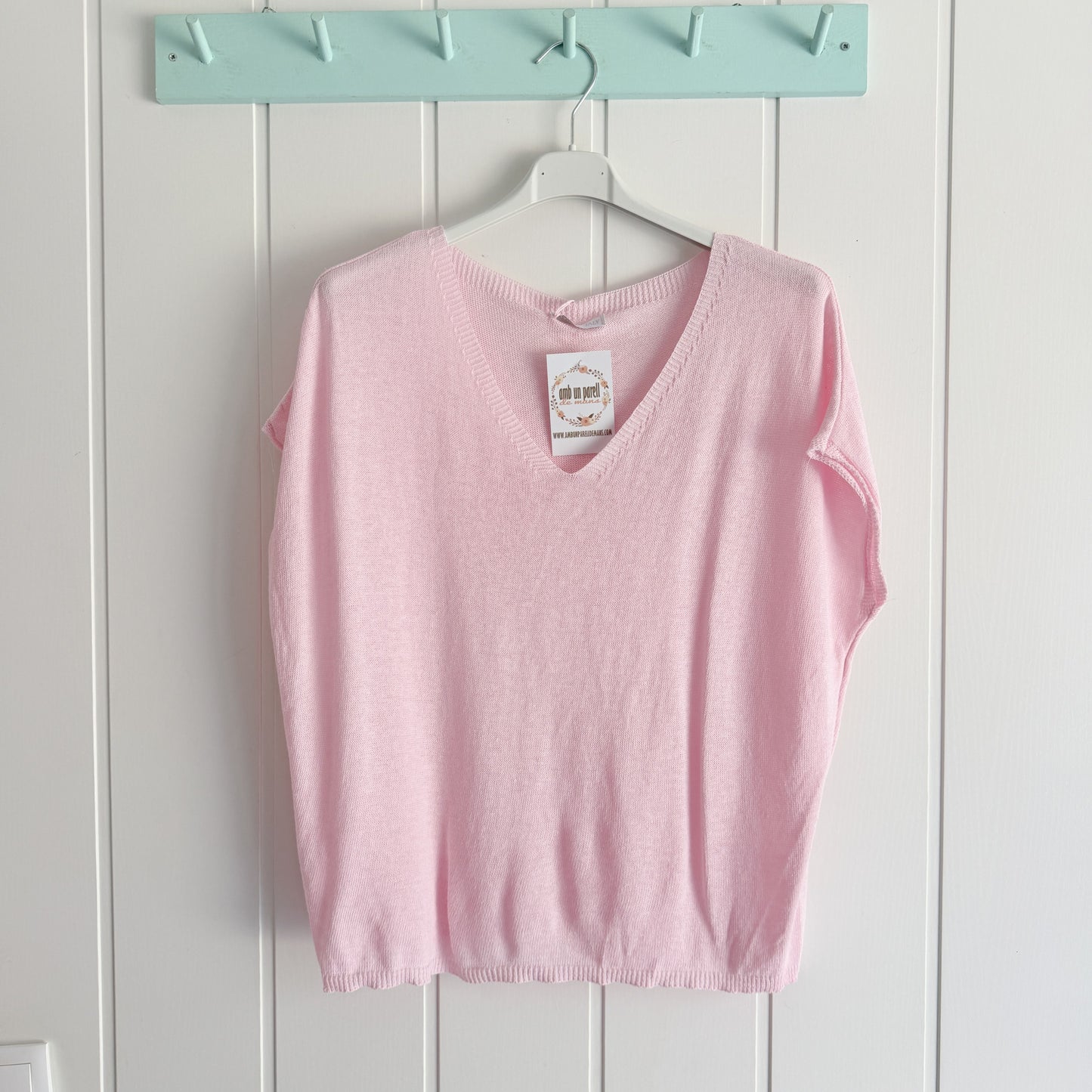 Jersei Basic algodón rosa