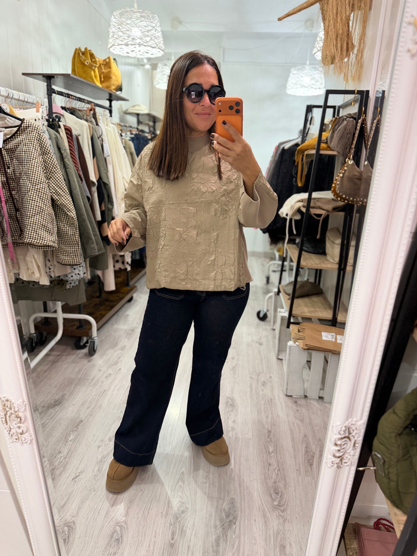 Jersei Textura beige