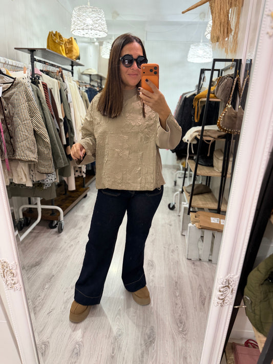 Jersei Textura beige