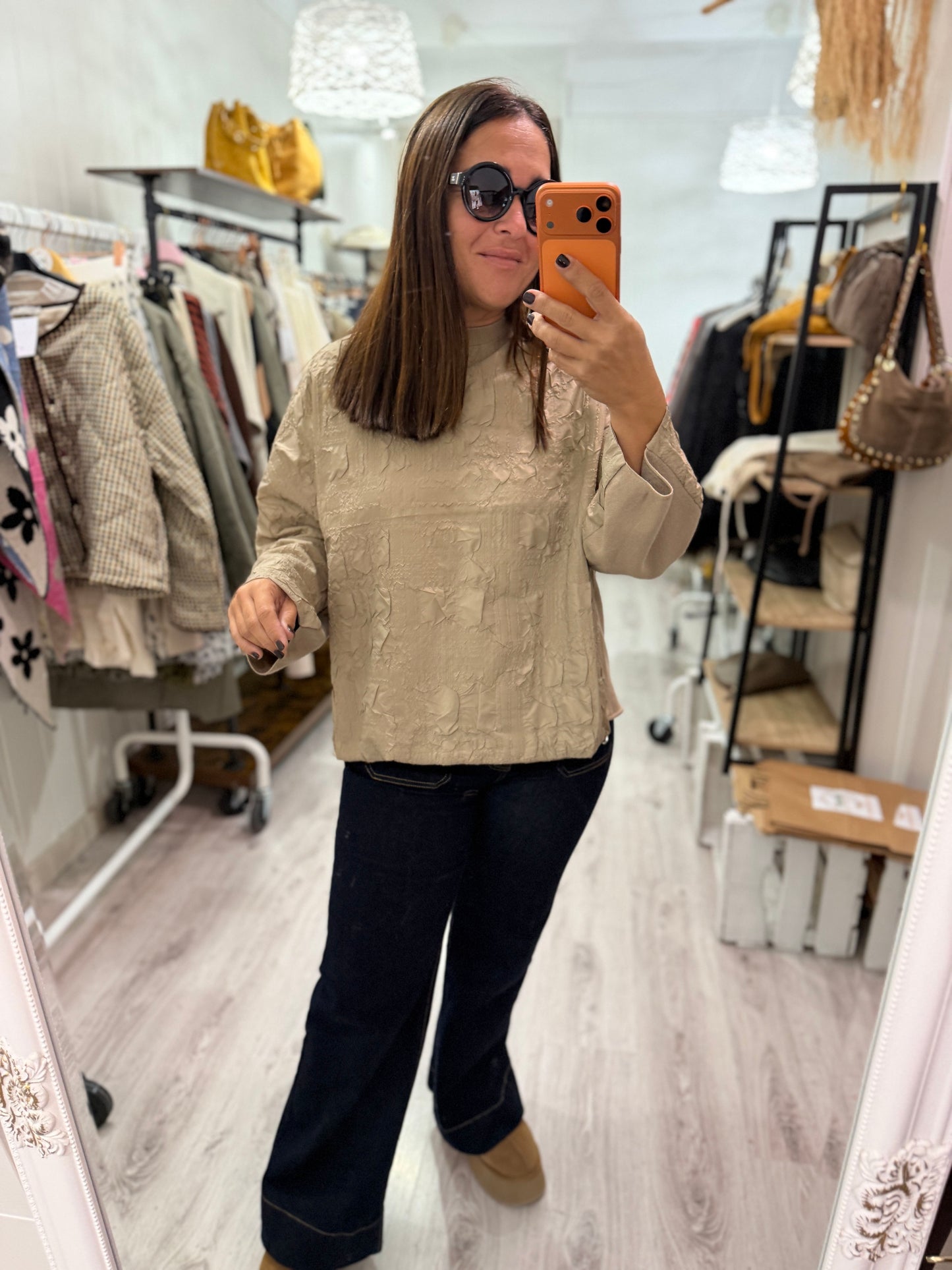 Jersei Textura beige