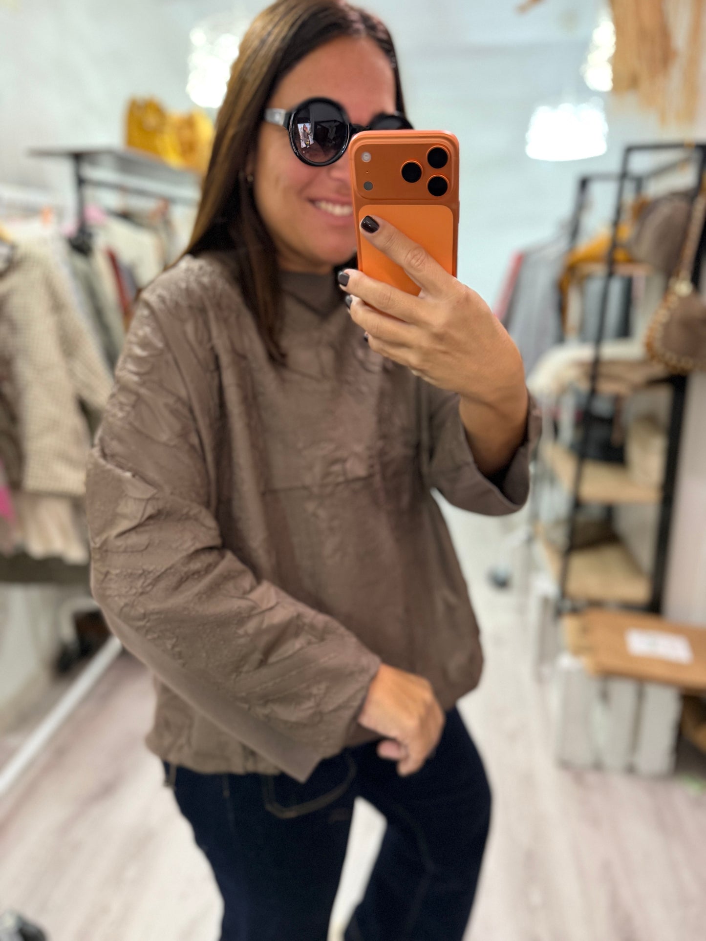 Jersei Textura mokka