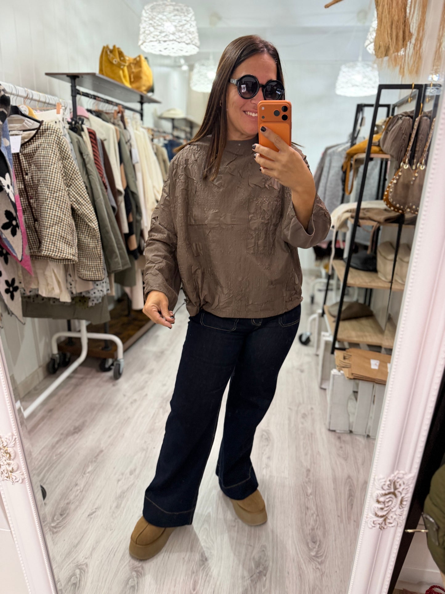 Jersei Textura mokka