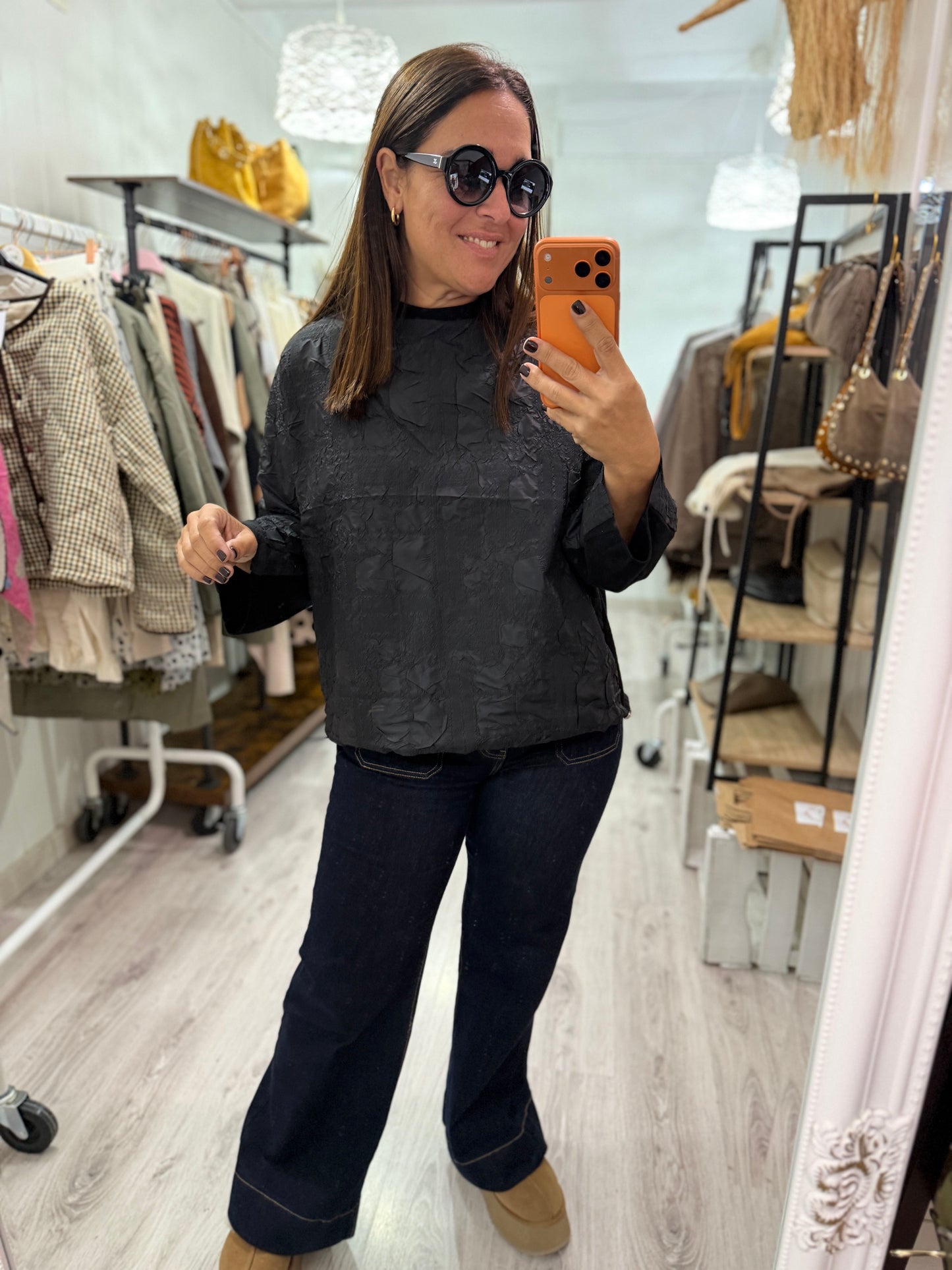 Jersei Textura negro