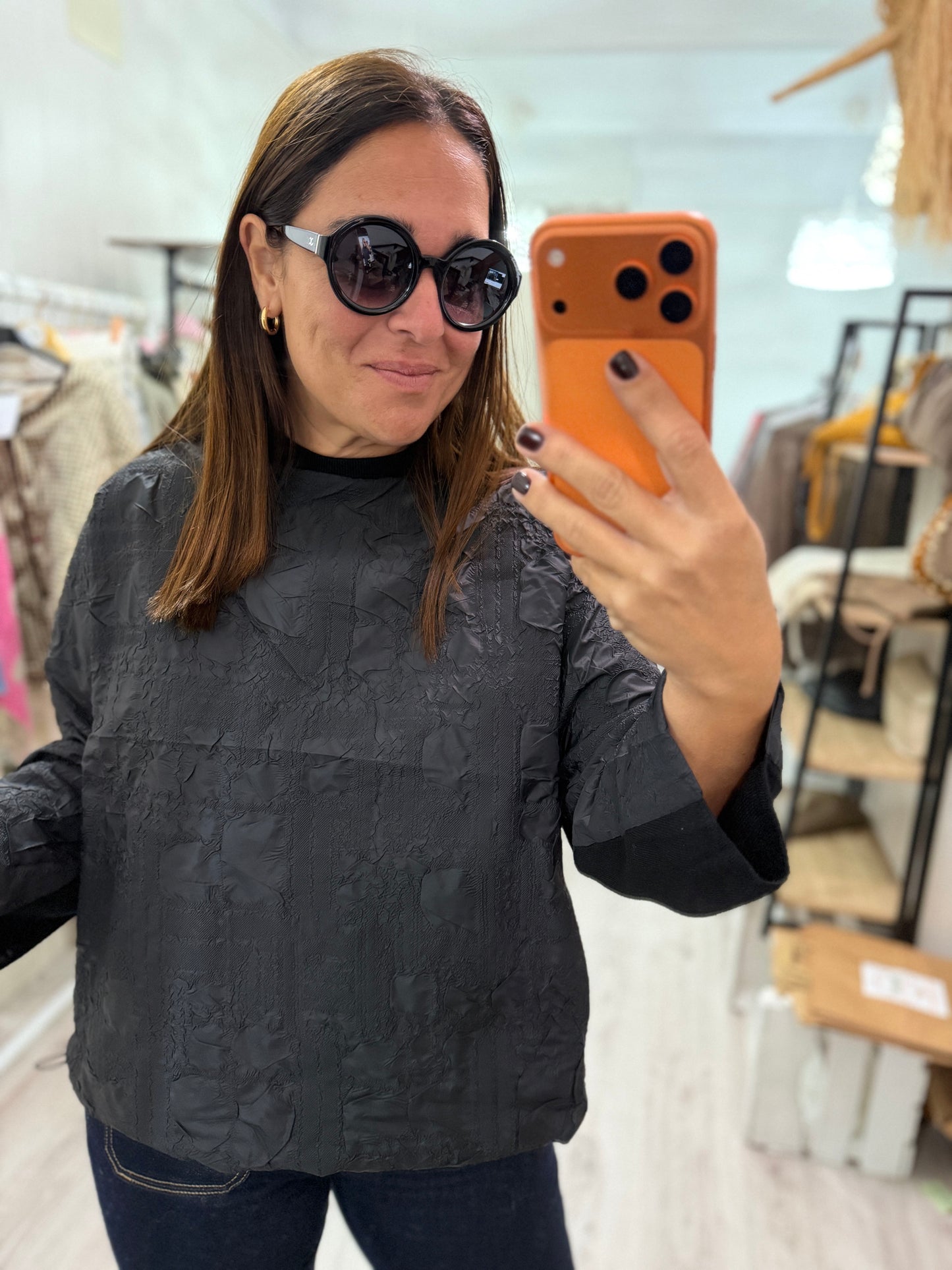 Jersei Textura negro