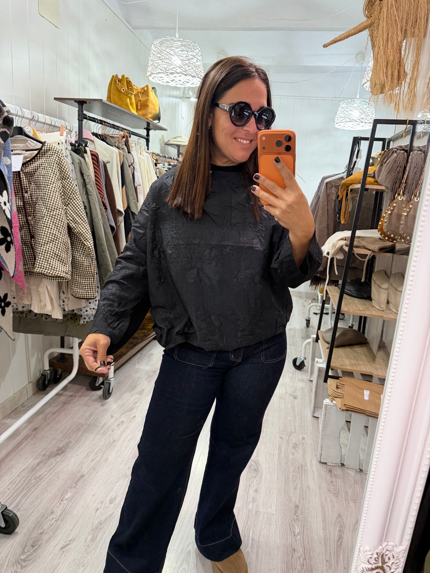 Jersei Textura negro