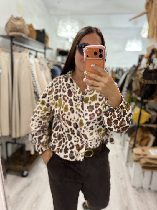 Pantalón Barrel pana chocolate