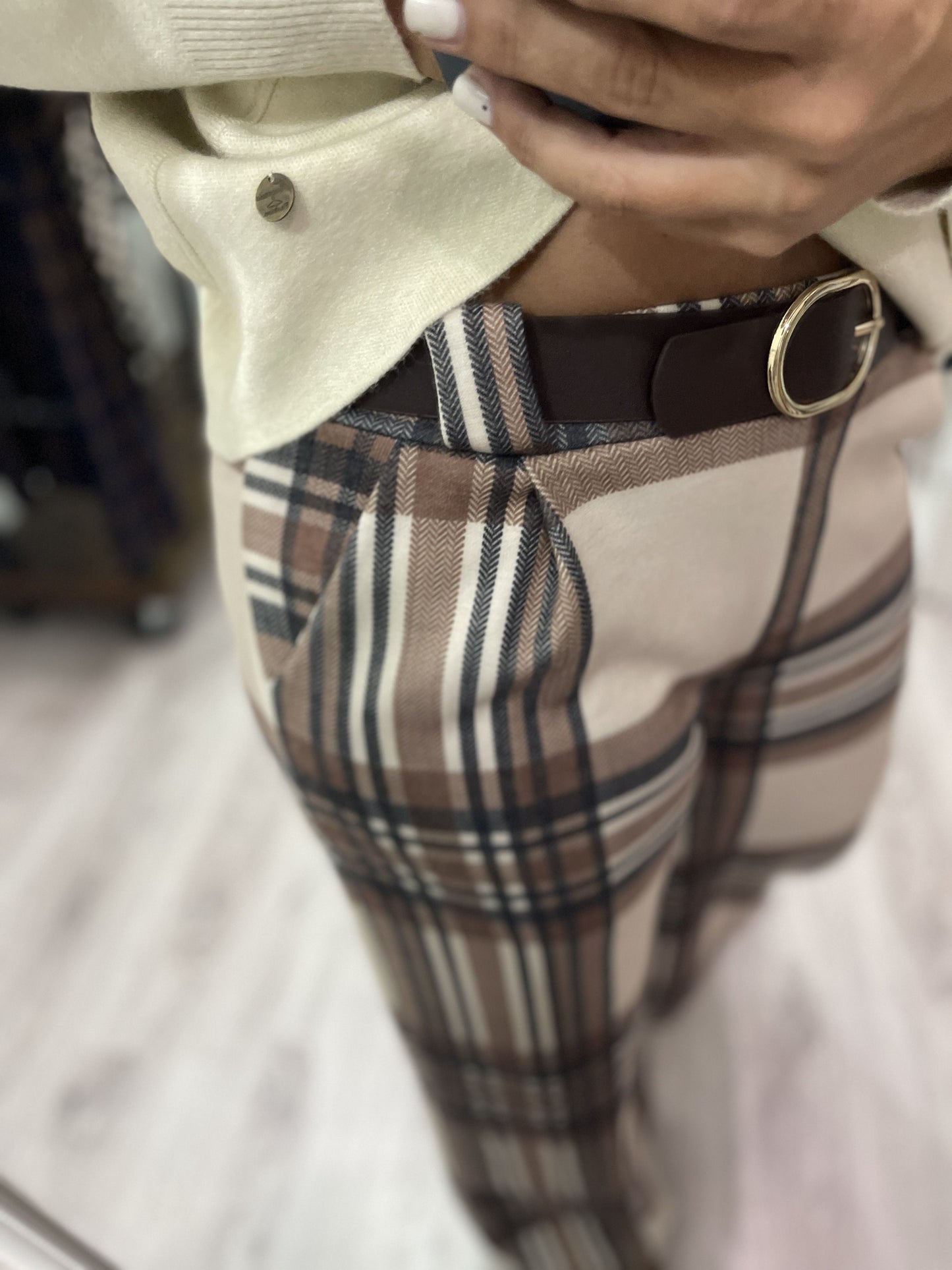 Pantalón Gales beige