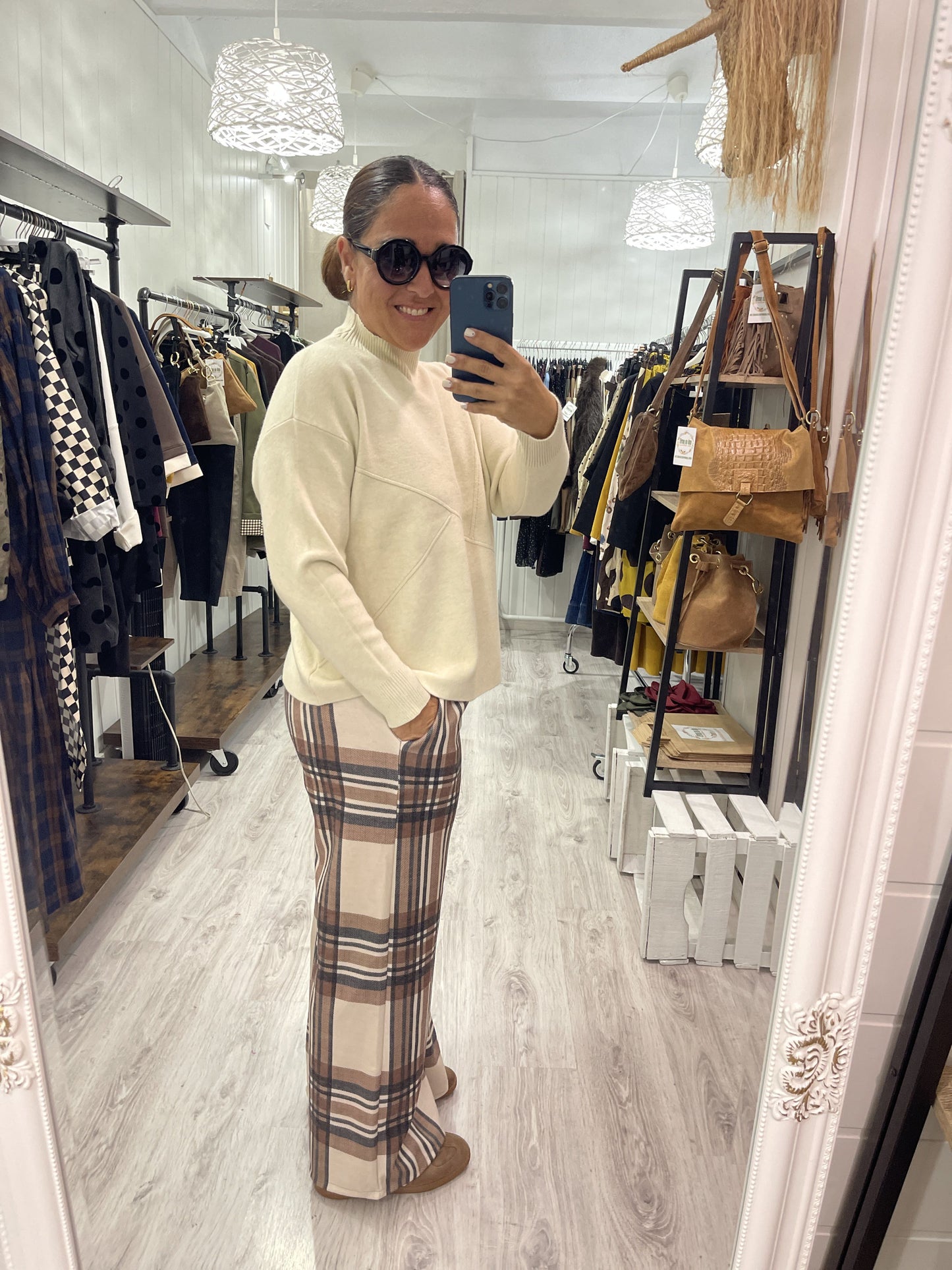 Pantalón Gales beige