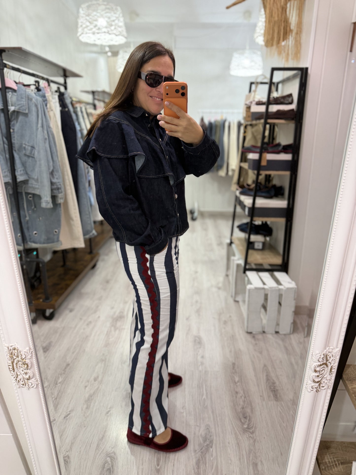 Pantalón Rayas Maca marino