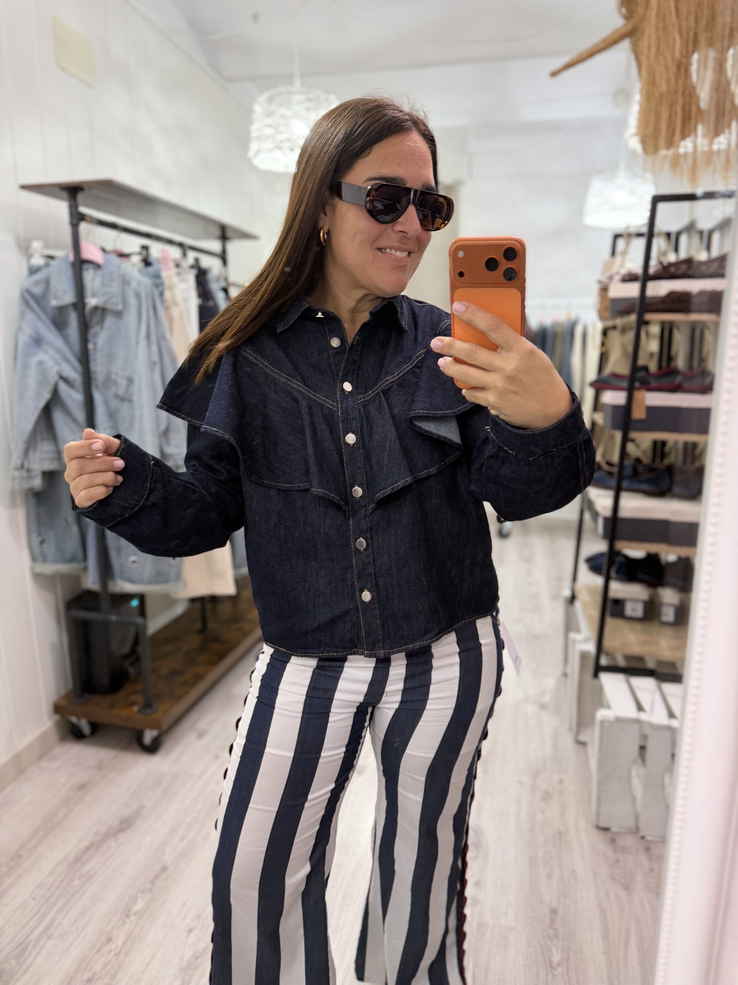 Pantalón Rayas Maca marino