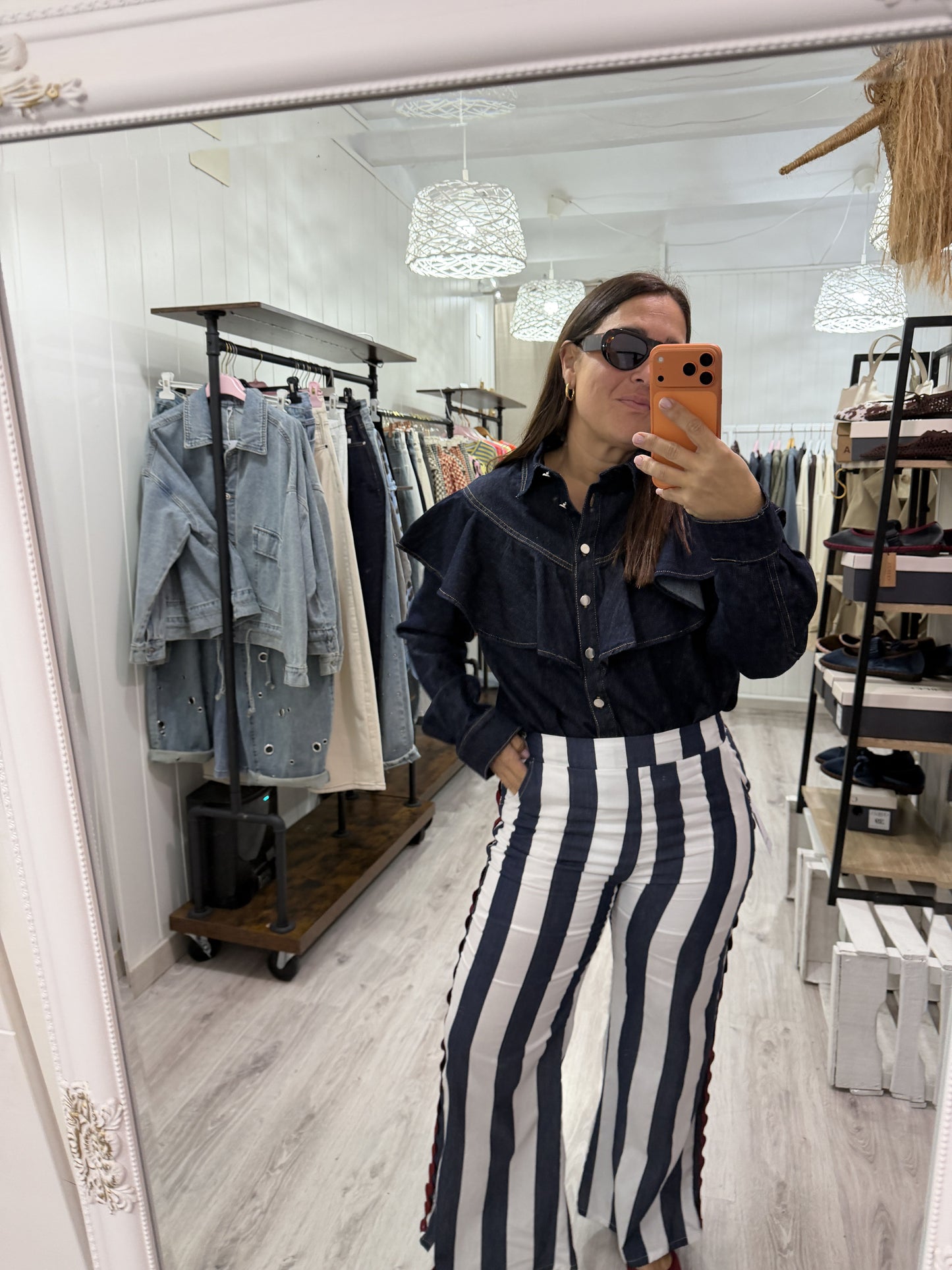 Pantalón Rayas Maca marino