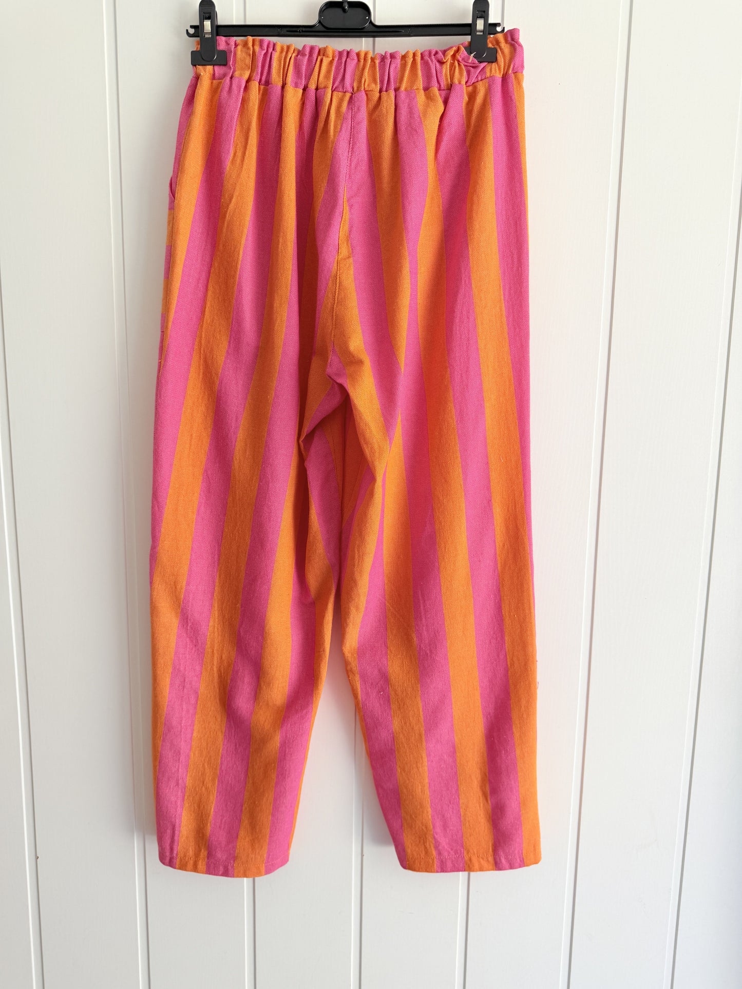 Pantalón Cascais naranja y fucsia