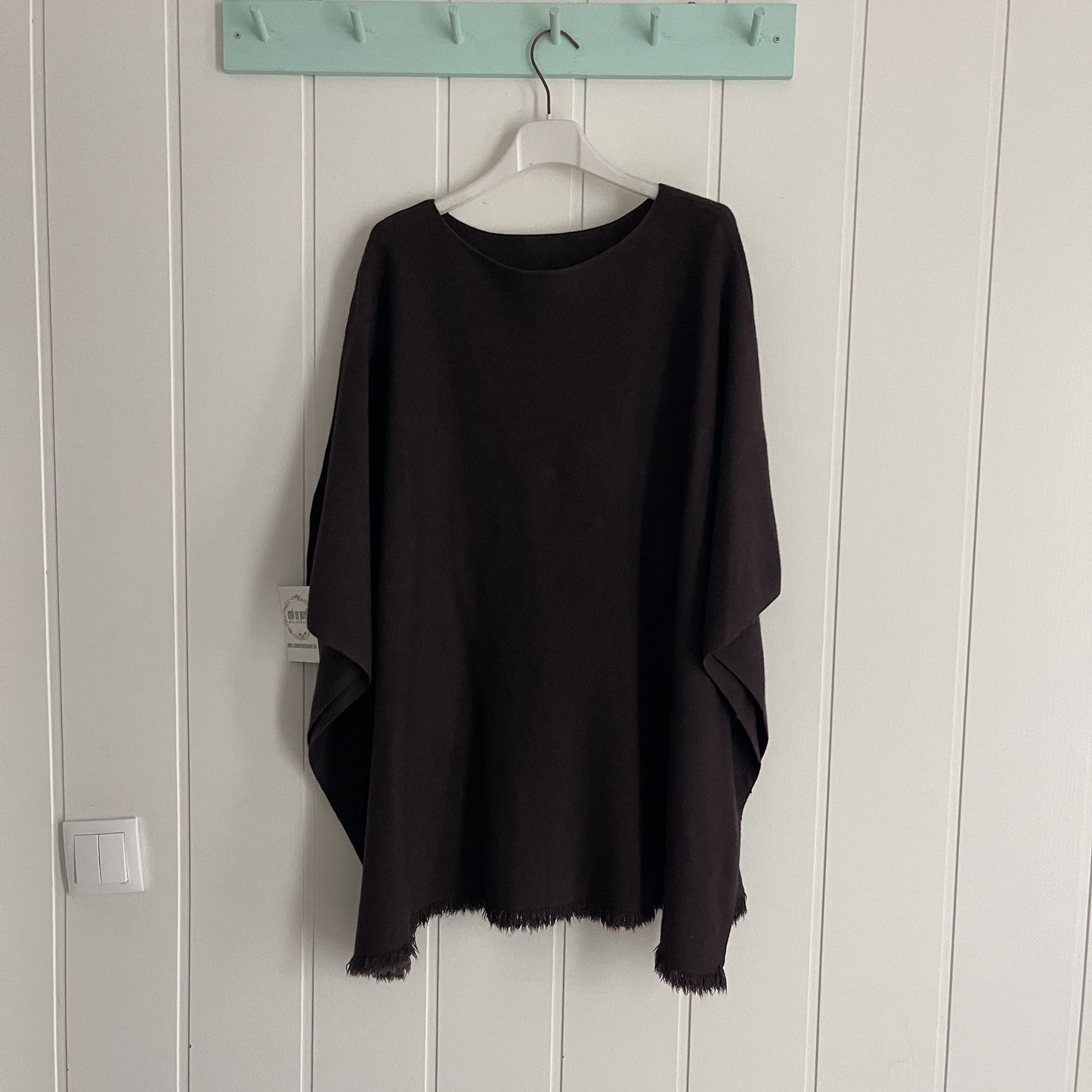 Poncho Fleco chocolate