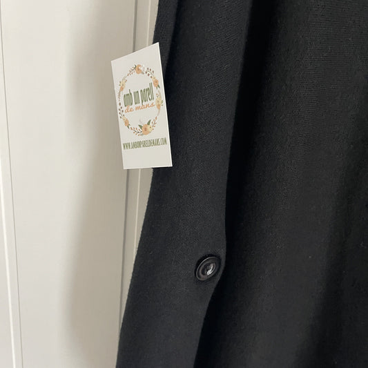 Poncho Fleco negro