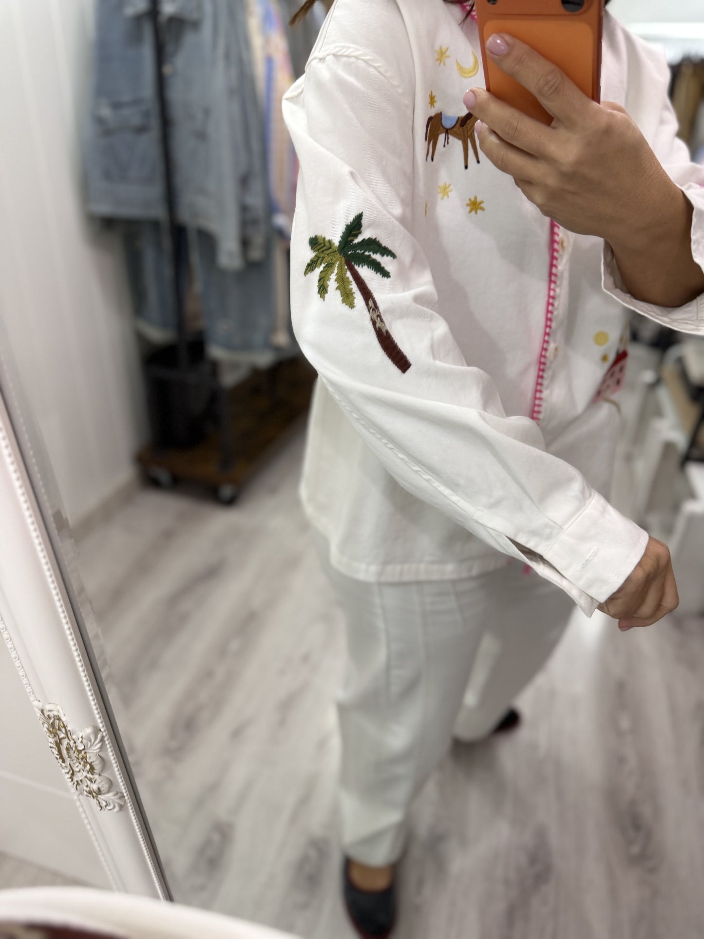 Sobrecamisa Dolce Vita jeans blanco