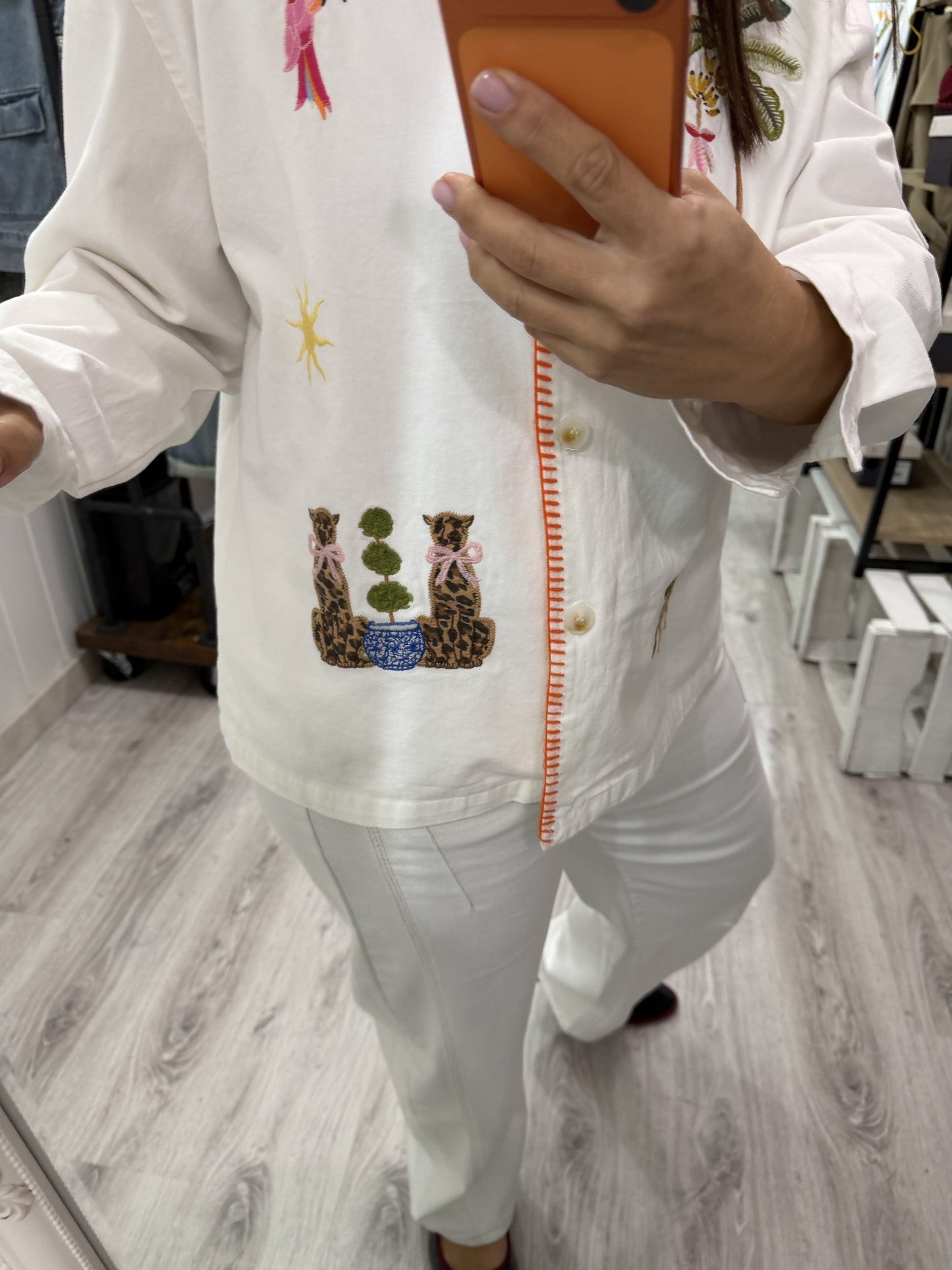 Sobrecamisa Rio jeans blanco