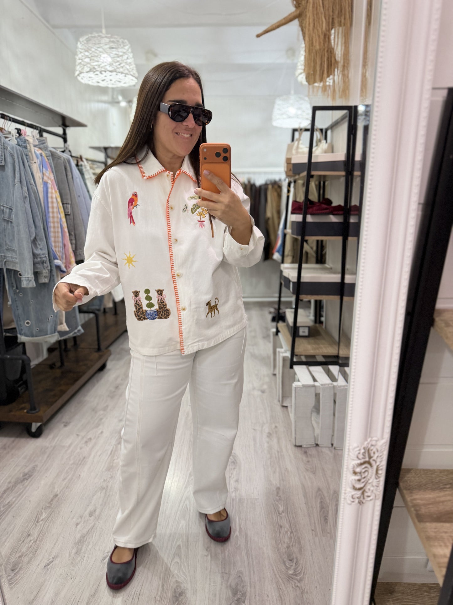 Sobrecamisa Rio jeans blanco