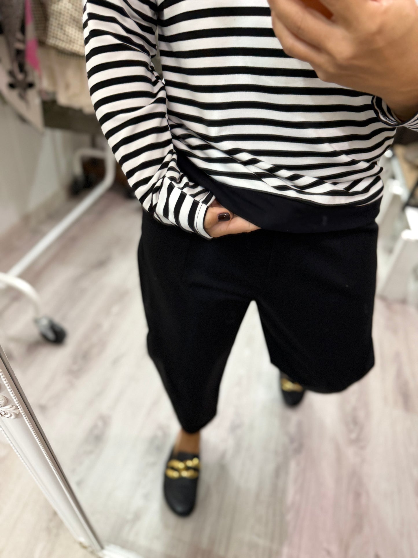 Sudadera Navy Ainara blanco y negro